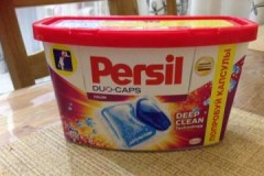 Herziening van Persil-capsules: soorten, kosten, meningen van consumenten, analogen