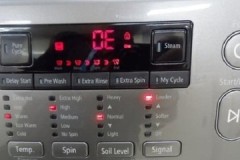 ¿Qué hacer si tu lavadora LG muestra un error de OE?