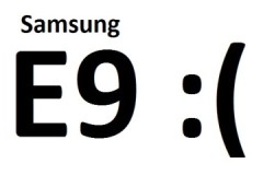 Por que o erro e9 aparece no display de uma máquina de lavar Samsung, como posso corrigi-lo?