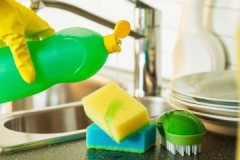 Qual é a composição química dos detergentes para lavar louça?